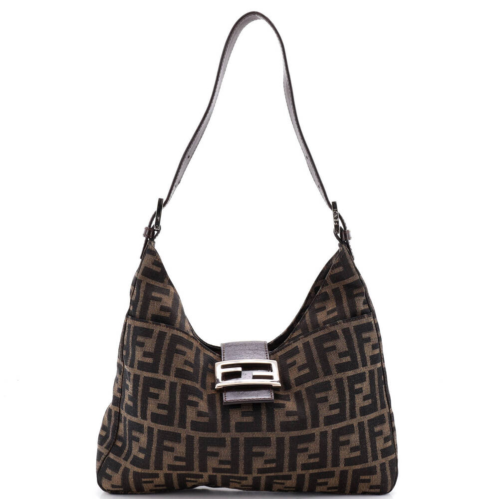 Fendi Medium Vintage Shoulder Bag Zucca Canvas